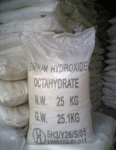 Barium hydroxide, Ba(OH)2, 25kg/bao, xuất xứ Trung Quốc