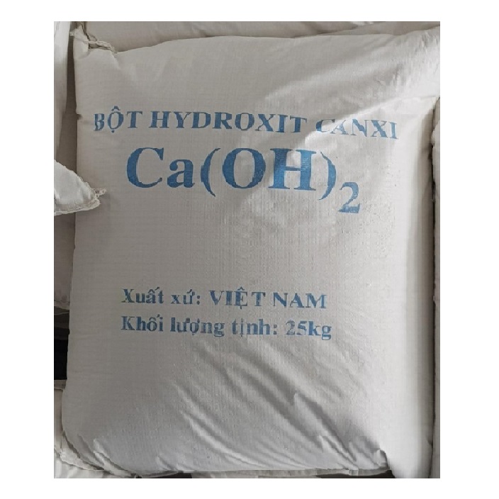 Canxi hydroxit, Ca(OH)2 90%, Việt Nam 25kg/bao